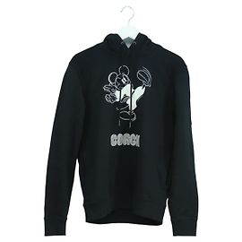 Moletom com capuz em algodão preto COACH x Disney Mickey Mouse Auth 166933M Preto