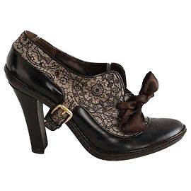 Céline Brown Leather Heels 39 Brown