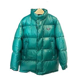 Prada Super Daunenjacke Grün Polyamid Grün
