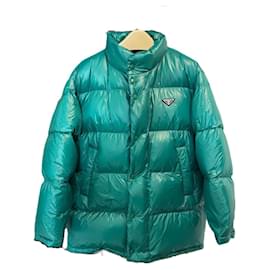 Prada Super Down Jacket Green Polyamide Green