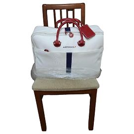 Mala Jack Russell Malletier Branca de Couro e PVC Branco