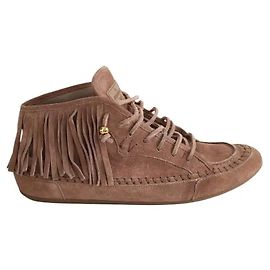 Louis Vuitton Brown Suede Boots Brown