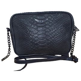 Bolso de Hombro de Cuero Zadig & Voltaire Negro