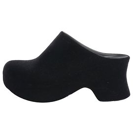 Loewe Schwarze Samtclogs - Größe EU 38 Schwarz