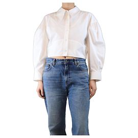 Simone Rocha Chemise western blanche courte - taille UK 12 Blanc