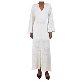 Rotate White sequin gown - size UK 6 White