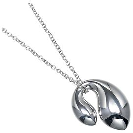 Tiffany & Co Tiffany&Co. Double Teardrop Silver 925 Necklace Silvery