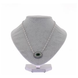 APM Monaco Collier "Bold" à pendentif bleu et vert Argenté