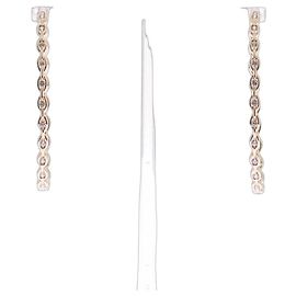 APM Monaco Brincos dourados e strass Dourado