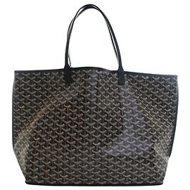 Goyard Black Goyardine Reversible Anjou GM Black