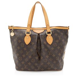 Bolsa Tote Palermo PM em Canvas Monogram Louis Vuitton Marrom