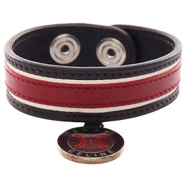 Céline Pulseira de couro Celine Marrom/Vermelha Marrom
