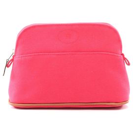 Bolso Bolide 20 de lona y cuero Hermès Rosa