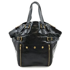 Yves Saint Laurent Downtown Tote Bag Schwarz Schwarz