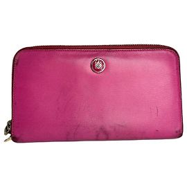 Vintage Loewe Madrid Leather Wallet Pink Purple