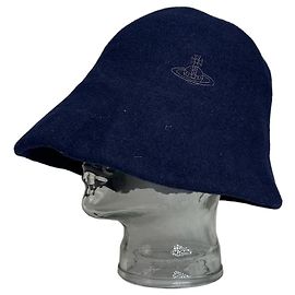 Vintage Vivienne Westwood Wool Bucket Hat Navy M Navy blue