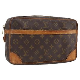 LOUIS VUITTON Clutch Compiegne 28 M51845 LV Auth BA11183 Monogramm
