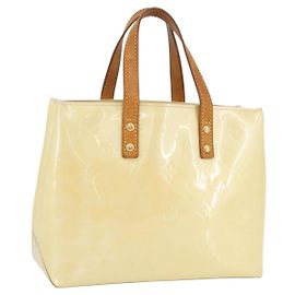 LOUIS VUITTON Monogram Vernis Reade PM Handtasche Perle M91336 LV Auth BA10949 Andere