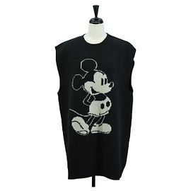 Strickweste Miu Miu Disney Collaboration aus Baumwolle Schwarz Auth ARZ190M Schwarz