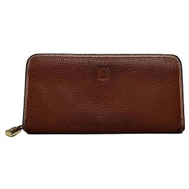 Carteira de couro Loewe Madrid vintage marrom Marrom