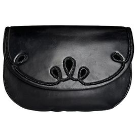 Vintage Givenchy Leather Clutch Black Black