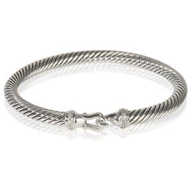 Pulsera clásica de cable con hebilla de diamante en plata esterlina David Yurman Otro