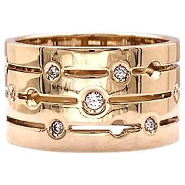 Anello Dinh Van, 'Pulse', oro rosa e diamanti. Altro