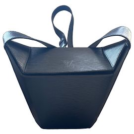 Sac Tote Plat Epi Louis Vuitton Noir Noir
