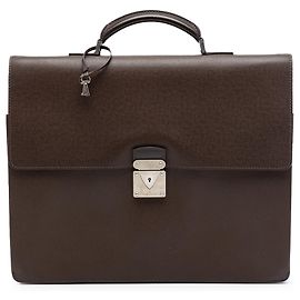Louis Vuitton Marrom Taiga Laguito Marrom Castanho escuro