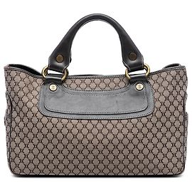 Céline Celine Beiger Macadam Canvas Boogie Handtasche Beige