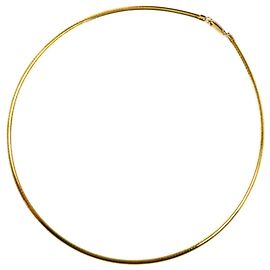 Collar de cadena Omega de oro amarillo de 18K Mikimoto Otro