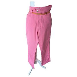 Thierry Mugler Jeans in cotone rosa Mugler Rosa