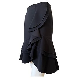 Gonna nera con volant Proenza Schouler Nero