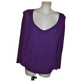Gianfranco Ferré Oversized Pullover Dunkelviolett XXL Dunkelviolett