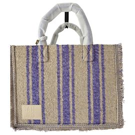 Sac cabas toile tweed beige bleu violet Sandro
Grand modèle Beige Violet