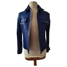 Veste billy bleu gitane cuir ventcouvert Bleu Marine