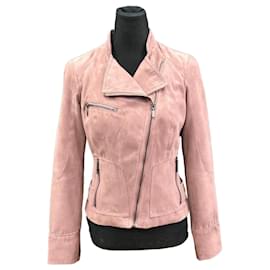 Autre Marque MEXX Pink Suede Biker Jacket Pink