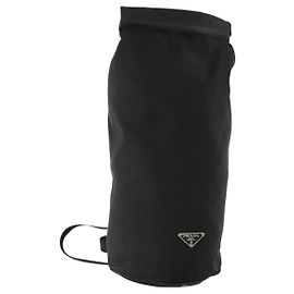 Borsa a Spalla PRADA Nylon Nero Argento Autentica 171649 Nero Argento