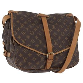 LOUIS VUITTON Sac à épaule Monogram Saumur 35 M42254 LV Auth ka2872 Monogramme