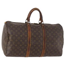 LOUIS VUITTON Bolsa Boston Monogram Keepall 50 M41426 Auth LV 169886 Monograma