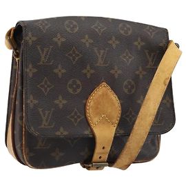 LOUIS VUITTON Bolsa de Hombro Monogram Cartouchiere MM M51253 LV Auth BA11124 Monograma