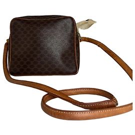 Céline Borsa a spalla in pelle monogramma Triomphe Celine Paris vintage marrone Marrone