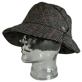 Chapéu de lã vintage Givenchy cinza marrom M Cinza