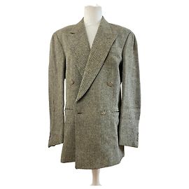 Vintage Fendi wool blazer / short coat brown grey Grey