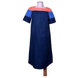 Vestido Céline de algodão multicolor Multicor
