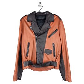 Maison Martin Margiela Maison Margiela 2000s Perfecto Panel Leather Biker Jacket Brown