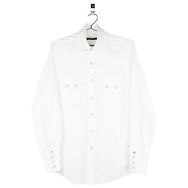 Camisa vaquera con botones de perla Gucci por Tom Ford SS04 Blanco