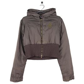 Jean Paul Gaultier 1990s Cropped Puffer Bomber Jacket Brown