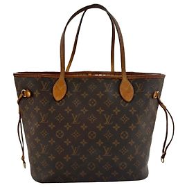 Bolsa Louis Vuitton Neverfull MM em Canvas Monogram Marrom Monograma