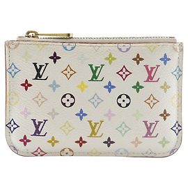 Pochette Cle Monogram Multicolore da Louis Vuitton - Estojo para moedas Branco